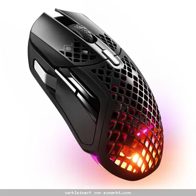 SteelSeries Aerox 5 Wireless Ultraleichte Gaming Maus, BT & 2,4Ghz, 18.000 CPI TrueMove Air