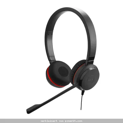Jabra Evolve 30 II Headset, Stereo, Kabelgebunden, USB-A 3.5mm Klinke, MS Teams zertifiziert, Optimiert für Skype for Business