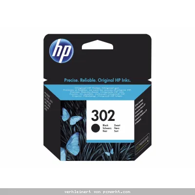 HP 302 (F6U66AE) Original Druckerpatrone Schwarz Kompatibilität: HP OfficeJet / HP DeskJet / HP ENVY Serien