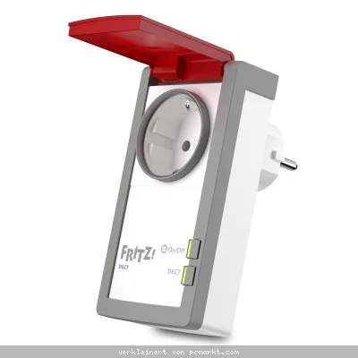 FRITZ!DECT 210 Intelligente Steckdose mit spritzwassergeschützt (IP44)