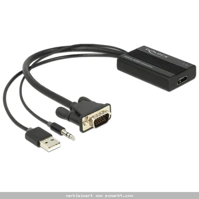 Delock VGA zu HDMI Adapter mit Audio