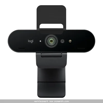 Logitech Brio 4K Webcam, Live-Streaming-Kamera mit 4K Auflösung Zwei omnidirektionale integrierte Mikrofone, Plug-and-Play über USB-A oder USB-C, Abde