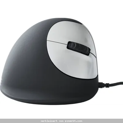 R-Go HE Mouse, Ergonomische Maus, für Linkshänder, drahtlos vertikale Maus, 4 Tasten