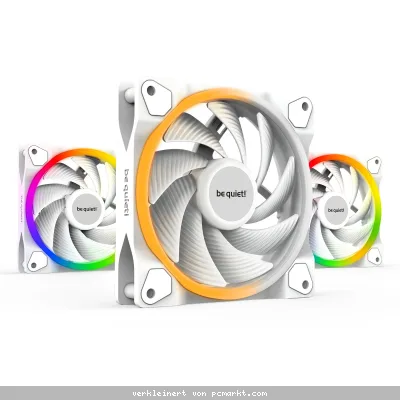 be quiet! LIGHT WINGS WHITE 120mm PWM high-speed | 3er-Pack Gehäuselüfter