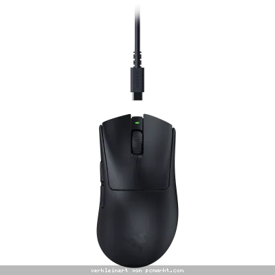 Razer DeathAdder V3 HyperSpeed Schwarz - Ultra leichte kabellose ergonomische E-Sport Gaming-Maus mit 26K DPI und nur 55g Gewicht