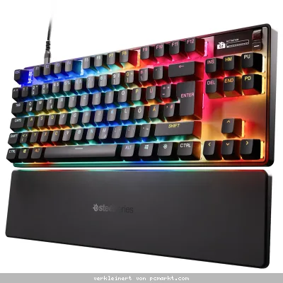 SteelSeries Apex Pro TKL Gen 3 DE-Layout - Kabellose Gaming Tastatur im E-Sports TKL-Formfaktor mit OmniPoint 3.0 HyperMagnetic-Schaltern