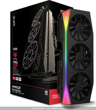 XFX Radeon RX 9070XT MERCURY Gaming RGB 16GB OC - 16GB GDDR6, 1x HDMI, 3x DP