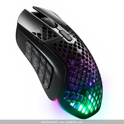 SteelSeries Aerox 9 Wireless Federleichtes, wasserabweisendes Design, Optischer TrueMove Air-Sensor mit 18.000 DPI, Bluetooth & 2,4 GHz