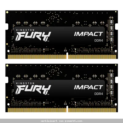 Kingston FURY Impact 64GB Kit (2x32GB) DDR4-3200 CL20 SO-DIMM Gaming Arbeitsspeicher