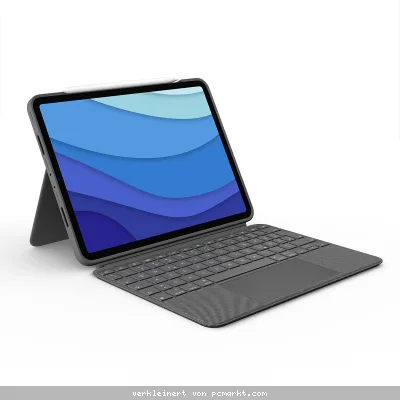 Logitech Combo Touch für Apple iPadPro 11" 1./2./3. und 4. Gen., (2018/20/21/22) - Case mit Tastatur und Touchpad, QWERTZ Layout
