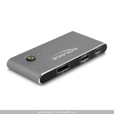 Delock USB-C™ KVM Switch zu HDMI 8K 60 Hz mit USB 2.0
