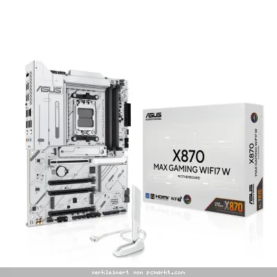 ASUS X870 Max Gaming WIFI7 W Mainboard Sockel AM5