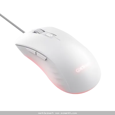 MAU Trust Gaming GXT924W YBAR+ Gaming Maus weiß Hochleistungsfähige Gaming-Maus mit 25K DPI-Sensor und voller RGB LED-Beleuchtung, weiß