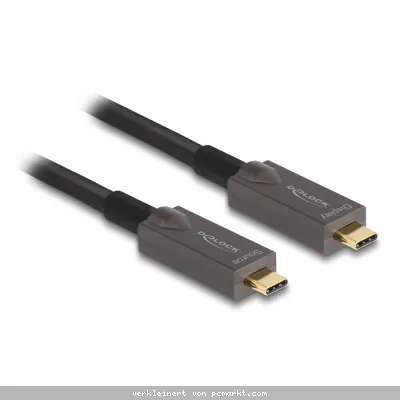 Delock Aktives Optisches USB-C™ Video + Daten + PD Kabel 15 m