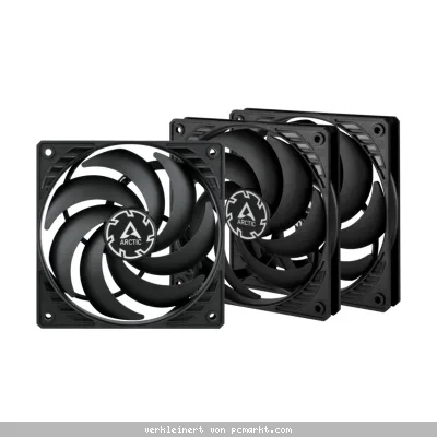 ARCTIC P12 Slim PWM PST 3er-Pack | Gehäuselüfter