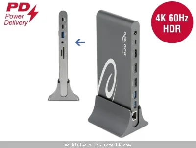 Delock USB Type-C™ DP 1.4 Dockingstation Triple 4K Display