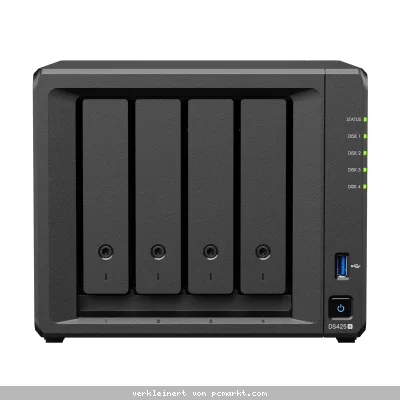 Synology DiskStation DS425+ NAS 4-Bay Intel Celeron J4125, 2GB DDR4 RAM, 0/4 HDD/SSD