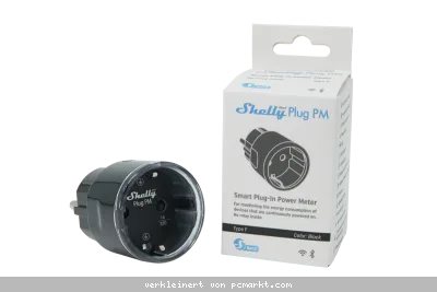 Shelly Plug PM Gen3 schwarz - Das Gerät überwacht nur den Energieverbrauch. Es kann keine Elektrogeräte ein-/ausschalten