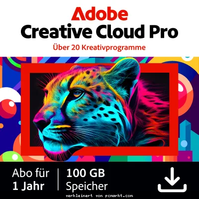 Adobe Creative Cloud Pro | 1 Jahr | 100GB | PC/Mac