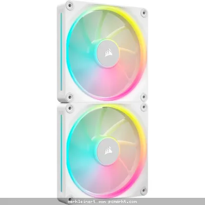 CORSAIR iCUE LINK LX140 RGB White 2er-Pack | 140mm Gehäuselüfter