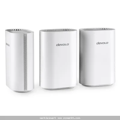 devolo WiFi 7 BE9300 Mesh System 3er Pack BE9300 Triband, 1x 2.5G WAN/LAN und 3x 1G LAN (pro Einheit)