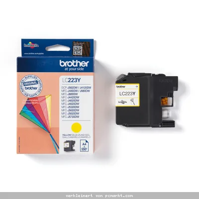 Brother LC-223Y Tintenpatrone Gelb für 550 Seiten Für Kompatibilität, siehe Artikel-Beschreibung