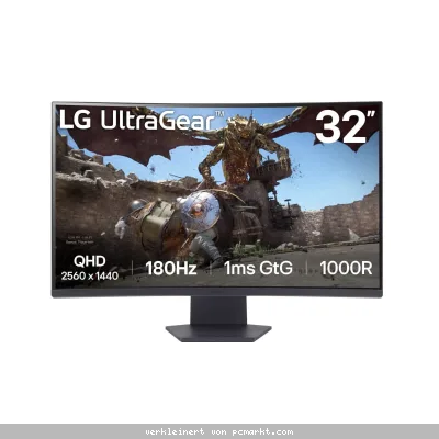 LG UltraGear 32GS60QC-Gaming Monitor - QHD Display, 180Hz, 1ms