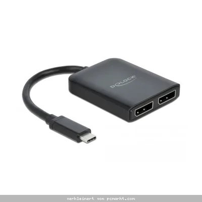 Delock USB Typ-C Splitter - 2 x DisplayPort MST / VXP