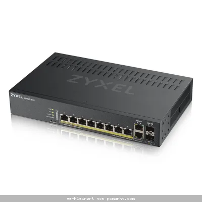 Zyxel GS1920-8HP V2 Smart Managed Switch 8x Gigabit Ethernet (8x PoE+, max. 130 Watt), 2x GbE/SFP Combo