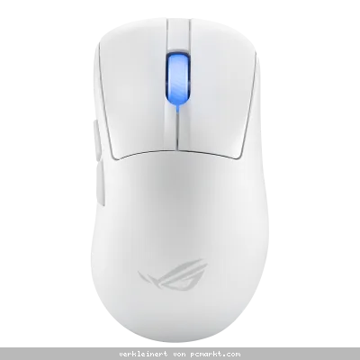 ASUS ROG Keris II Ace Wireless AimPoint White kabellose ESport Gaming Maus mit 54g Gewicht, ROG Micro-Switches, 8000Hz Polling Rate