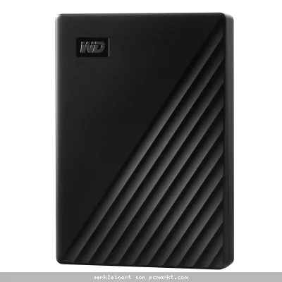 WD My Passport 4TB Schwarz Externe Festplatte, USB 3.2 Gen 1x1