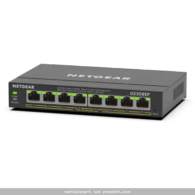 NETGEAR GS308EP SOHO Plus Switch [8x Gigabit Ethernet PoE+, 62W]