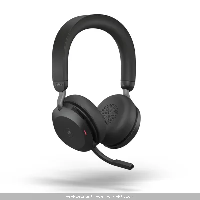 Jabra Evolve2 75 Headset, USB-C Kabellos, Bluetooth, Schwarz [MS zertifiziert]