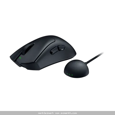 Razer Deathadder V4 Pro - Ultra leichte kabellose ergonomische E-Sport-Maus mit Focus Pro 45K Optical Sensor Gen-2, 56 Gramm Gewicht, schwarz