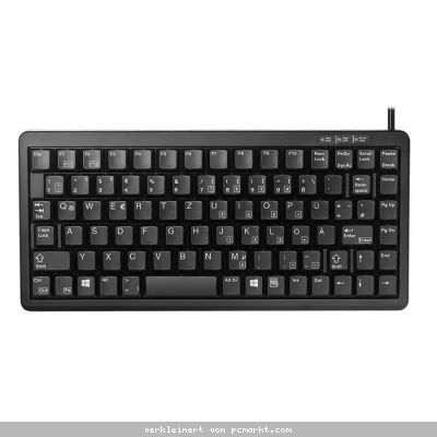 CHERRY Compact-Keyboard G84-4100 kabelgebunden, USB (PS/2 über Adapter), schwarz