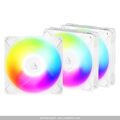 ARCTIC P14 PRO Reverse A-RGB weiß 3er-Pack | Gehäuselüfter