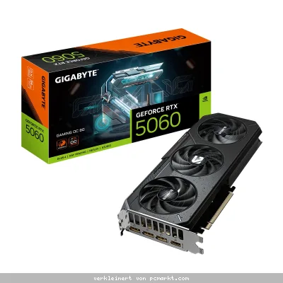 Gigabyte GeForce RTX 5060 8GB Gaming OC Grafikkarte - 8GB GDDR7, HDMI, 3x DP