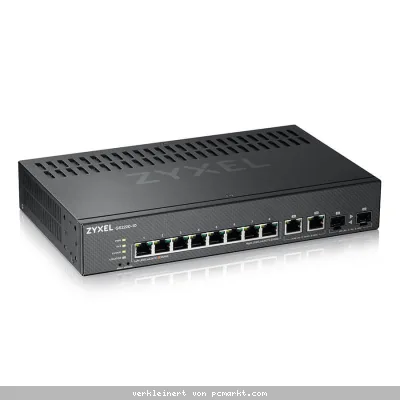 Zyxel GS2200-10 Managed Switch 8x Gigabit Ethernet, 2x RJ45/SFP Combo