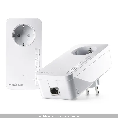 devolo Magic 1 LAN Powerline Starter Kit Powerline bis zu 1.200 Mbit/s, 1x Gigabit LAN (pro Einheit)