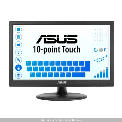 ASUS VT169HE 15,6 Zoll - Touch Office Monitor 39,6cm (15,6"), FHD, IPS, 60Hz, HDMI, VGA