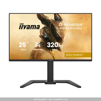 Iiyama GB2591HSU-B1 Gaming Monitor 24.5" Full HD IPS, 320 Hz, 0.4 ms MPRT, USB-Hub, USB-C, G-Sync kompatibel