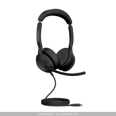 Jabra Evolve2 50 Stereo-Bluetooth Headset 4 Mikrofone, USB-A-Anschluss, MS Teams zertifiziert, Aktive Geräuschunterdrückung