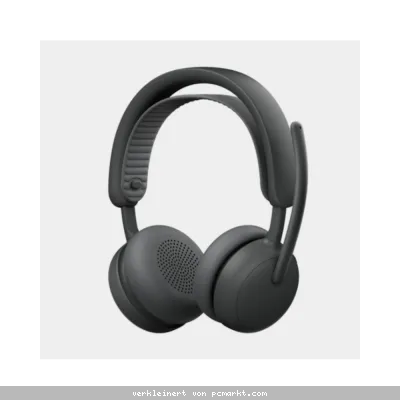 Logitech Zone Wireless 2 ES Kabelloses Headset Geräuschunterdrückung, Adaptiver Hybrid-ANC, MS Teams zertifiziert, Grafit