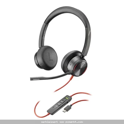 Poly Plantronics Blackwire 8225 Headset, Stereo, USB-C, Unified Communication optimiert