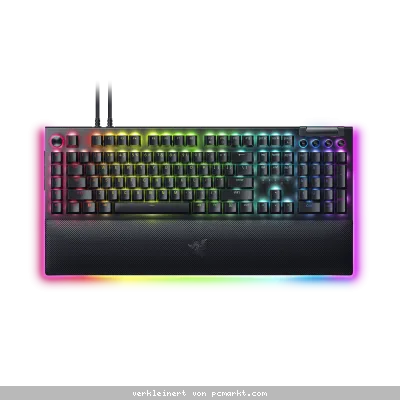 Razer BlackWidow V4 Pro Gaming Tastatur (grüne Switches) - Gaming Tastatur mit Razer Green Switches, multifunktionalen Tasten, Armauflage