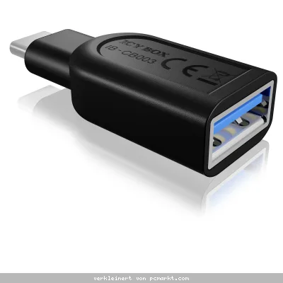 ICY BOX [Adapter USB 3.0 Type-C Stecker zu USB 3.0 Type-A Buchse]