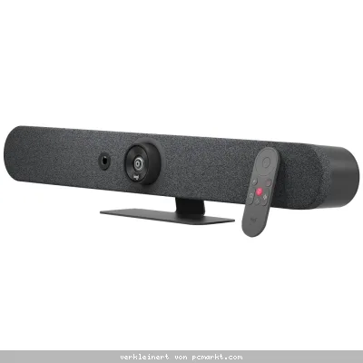 Logitech Videokonferenzsystem Rally Bar Mini, Graphite Bis zu 4k Auflösung, KI-Sucher, Zertifiziert für Microsoft Teams und Zoom