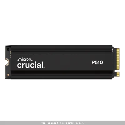 Crucial P510 Heatsink SSD 1TB M.2 2280 PCIe Gen5 NVMe Internes Solid-State-Module mit Kühlkörper