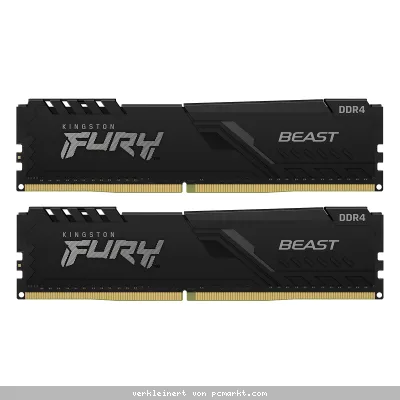 Kingston FURY Beast Schwarz 32GB Kit (2x16GB) DDR4-3600 CL18 UDIMM Gaming Arbeitsspeicher