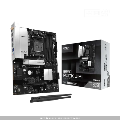 ASRock B550 Rock WiFi Mainboard Sockel AM4